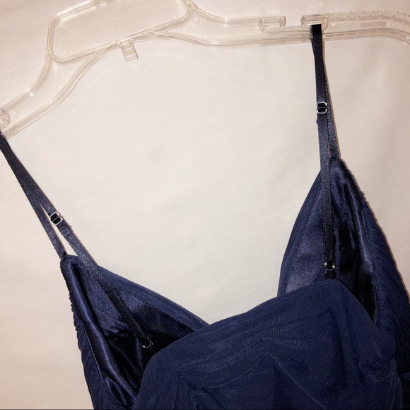 Dave & Johnny- Navy Cocktail Dress- Size 0 (NWT) - Picture 3 of 8